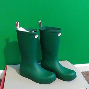 Hunter Hyper green rain boots
